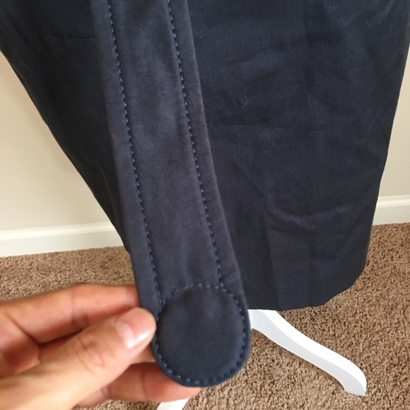 AKRIS punto pencil gray belted midi skirt, size 4(runs small) - Picture 2 of 8